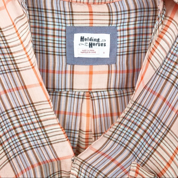 🌲Anthropologie | Holding horses plaid top - Picture 5 of 6